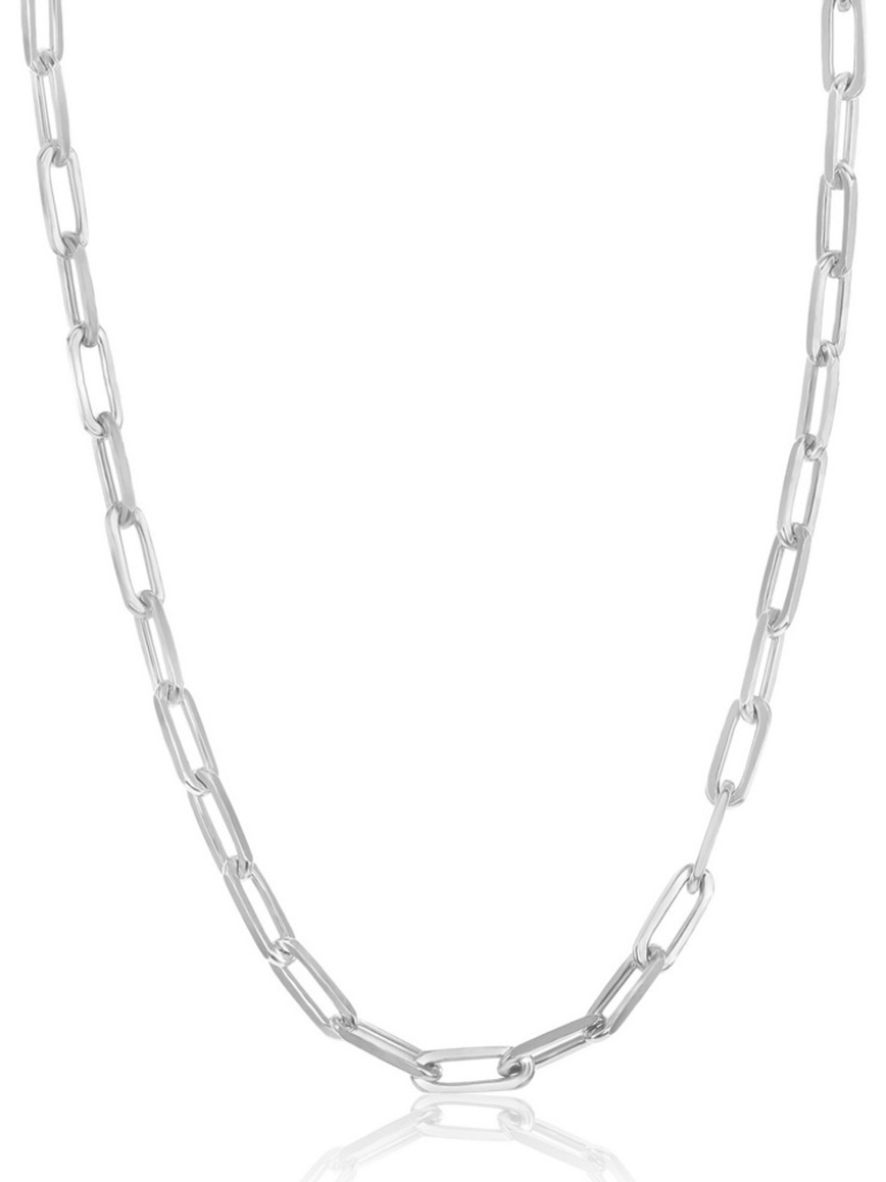 New! Sterling Silver Paperclip Chain